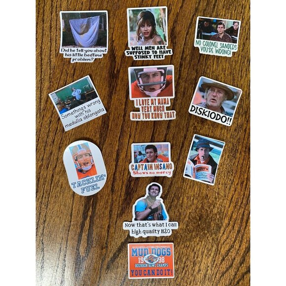 The Waterboy STICKER Bobby Boucher Inspired Set of 11 Stickers High Quality H2O - Picture 1 of 8